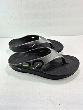 OOFOS OOriginal Sport Recovery Sandals Graphite Black Mens 8 / Womens 11